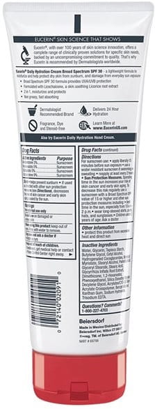Daily Hydration Cream Broad Spectrum Spf 30 Eucerin Sun Protection